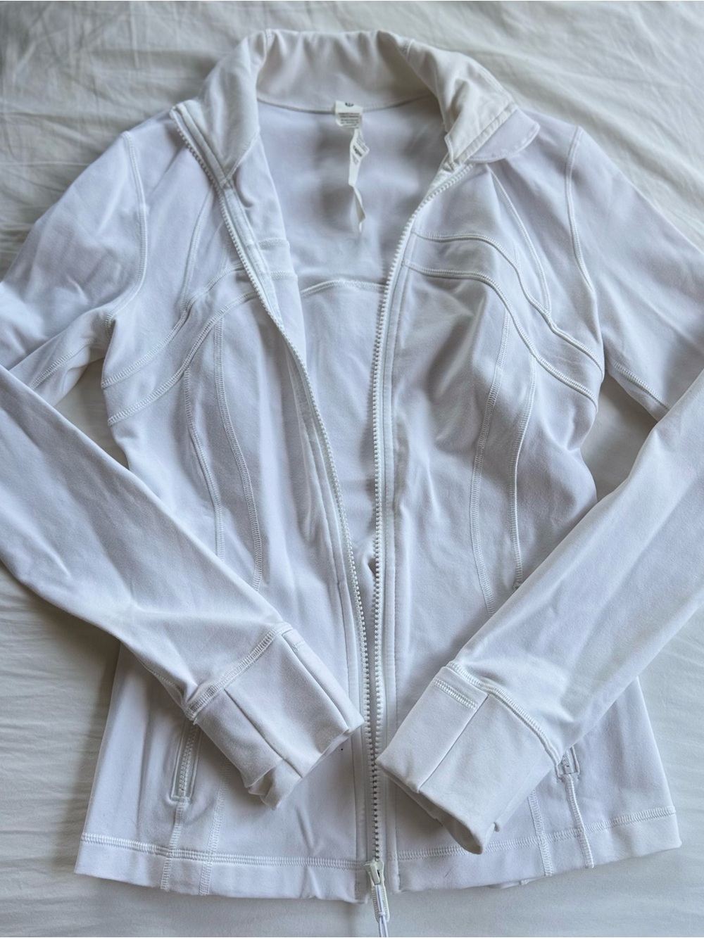 lululemon athletica white luon define jacket